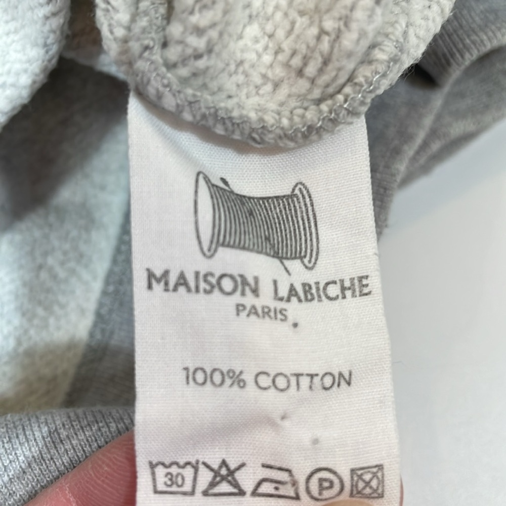 Maison Labiche Paris Sweatshirt Size S Embroidered Mademoiselle EUC - Picture 8 of 9
